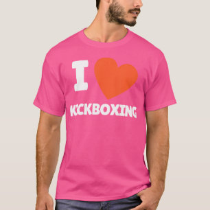 Camiseta Eu adoro Kickboxing I Heart Kickboxing Lovers