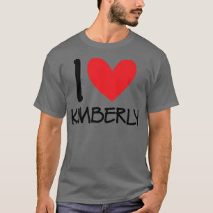 Camiseta Eu adoro Kimberly Name Personally Girl Women BFF H
