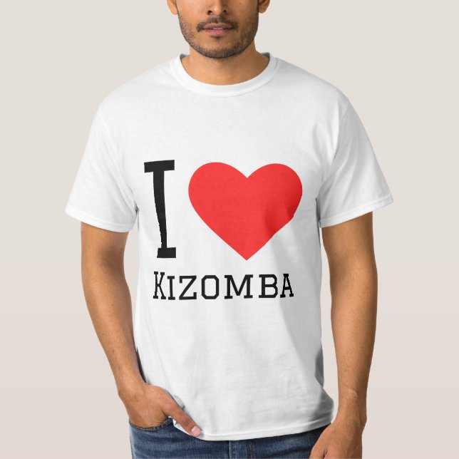 Camiseta Eu adoro kizomba (Frente)
