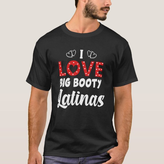 Camiseta Eu adoro latinas grandes (Frente)