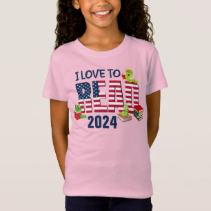 Camiseta EU ADORO LER A América Flag 2024 Kids.