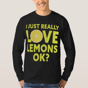 Camiseta Eu Adoro Limões Ok Fruta Engraçada De Limão