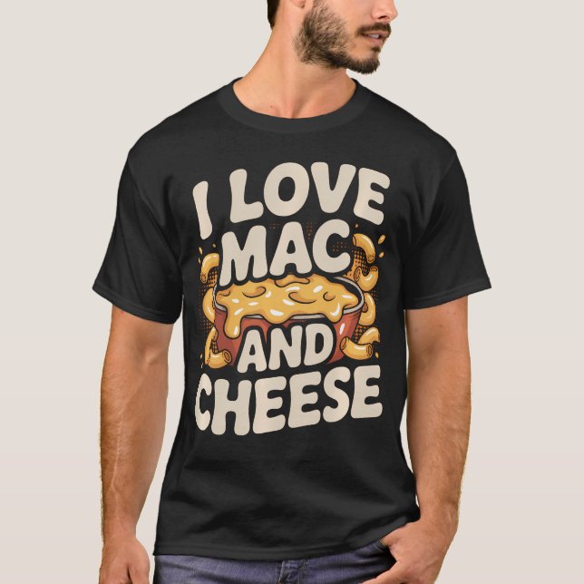 Camiseta Eu Adoro Mac E Queijo Derretido (Frente)