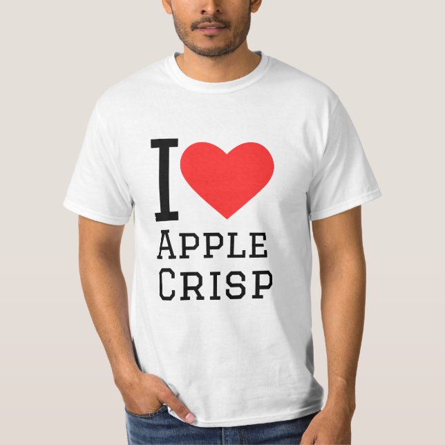 Camiseta Eu adoro maçã crocante (Frente)