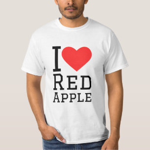 Camiseta Eu adoro maçã vermelha