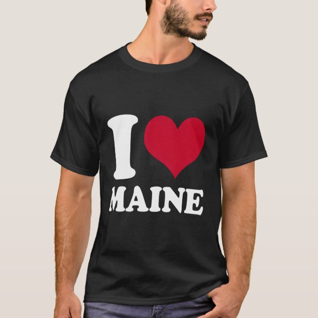 Camiseta Eu Adoro Maine Me (Frente)