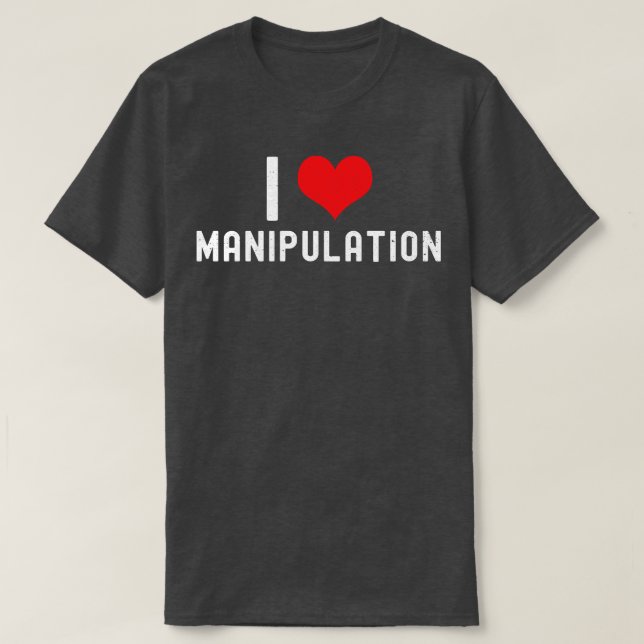 Camiseta Eu Adoro Manipulação No Coração Manipulação Engraç (Frente do Design)