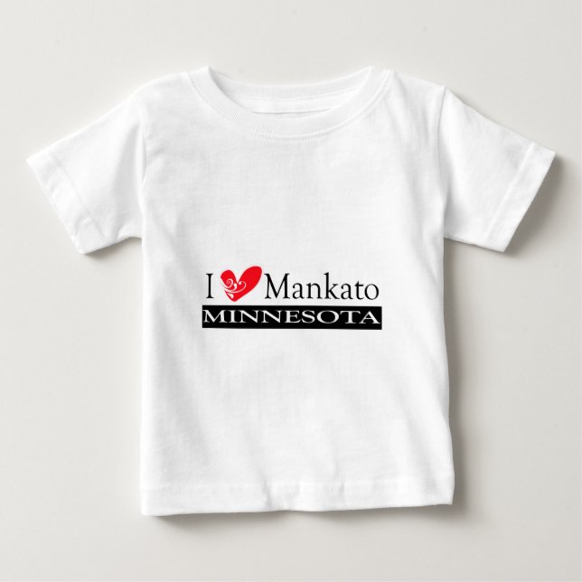 Camiseta Eu Adoro Mankato Minnesota (Frente)