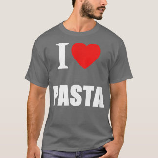 Camiseta Eu adoro massas alimentícias de rosas de cozinha C