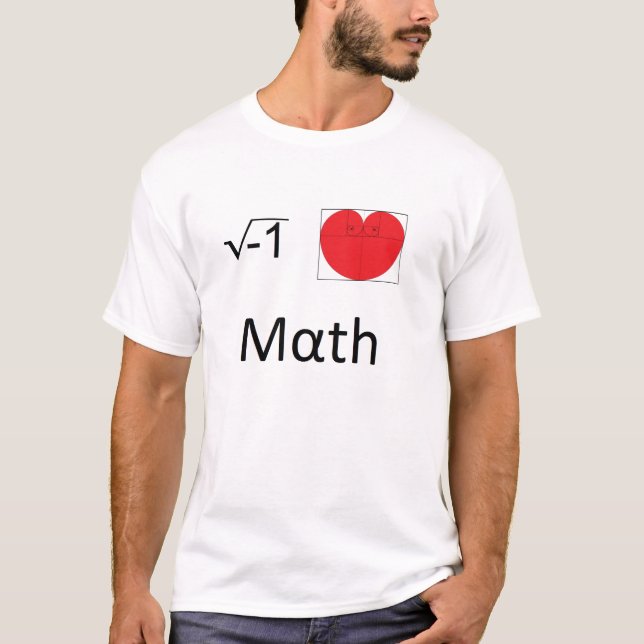 Camiseta Eu Adoro Matemática (Frente)