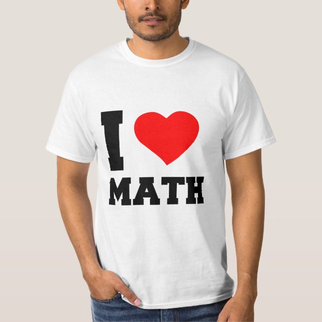 CAMISETA EU ADORO MATEMÁTICA (Frente)