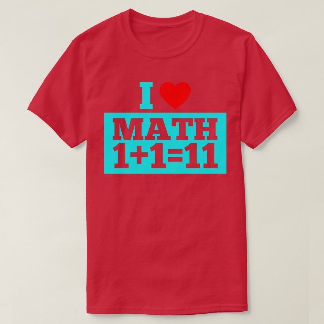 Camiseta eu adoro matemática 9 (Frente do Design)