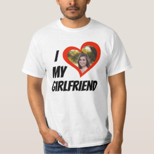 Camiseta Eu adoro meu Namorada personalizado