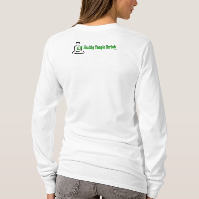 Camiseta Eu adoro meu templo (Verso)