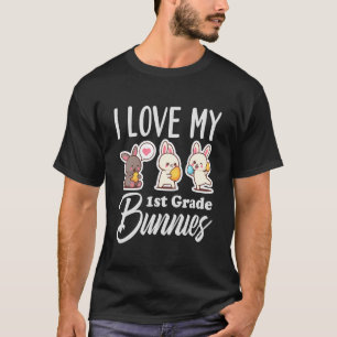 Camiseta Eu Adoro Meus Bunnies Da Série 1rua, Bonita Teac D