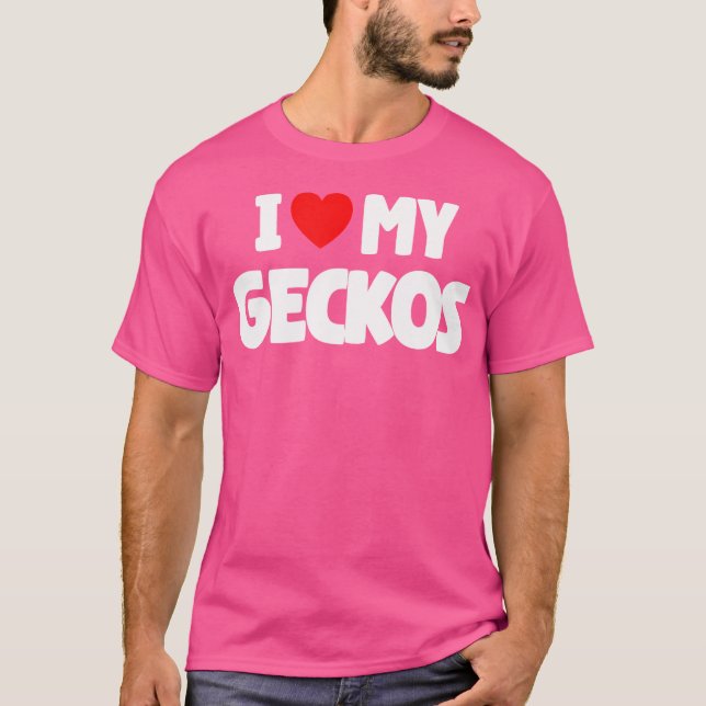 Camiseta Eu Adoro Meus Geckos (Frente)