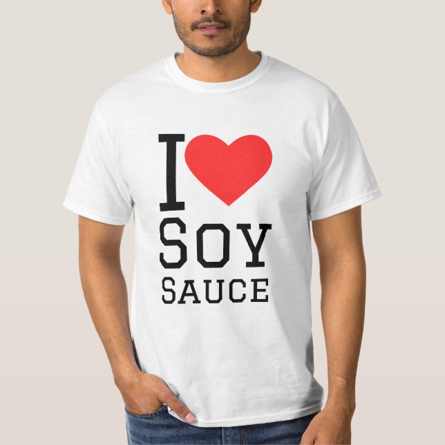 Camiseta Eu adoro molho de soja (Frente)