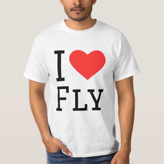 Camiseta Eu adoro mosca (Frente)