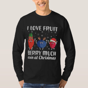 Camiseta Eu Adoro Muito A Fruta Berry Até No Natal Veg
