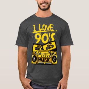 Camiseta Eu adoro música Hip Hop dos anos 90