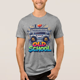 Camiseta Eu Adoro Música Velha Da Escola