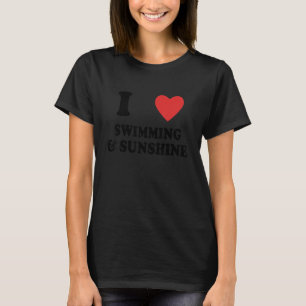 Camiseta Eu Adoro Nadar E Nadar Sol