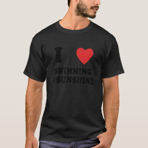 Camiseta Eu Adoro Nadar E Nadar Sol