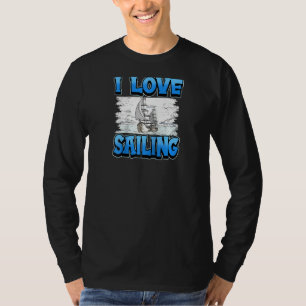 Camiseta Eu Adoro Navegar Barco Marinheiro Navio Capitão Ra