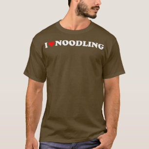 Camiseta Eu adoro Noodling Eu adoro o tema Noodling Hobby