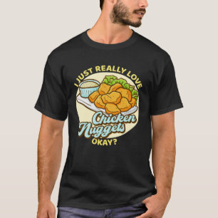 Camiseta Eu Adoro Nuggets De Frango Ok Nuggets