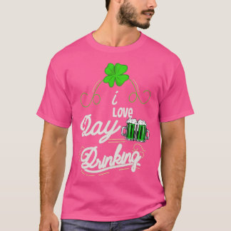 Camiseta Eu adoro o Bebendo do dia, homens, mulheres, fiasc