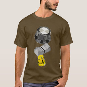 Camiseta Eu adoro o botão, o Misturador de DJ + Hardware Mu