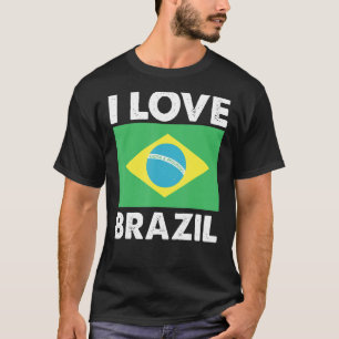 Camiseta Eu adoro o Brasil I Heart Brazil Family Viagem Bra