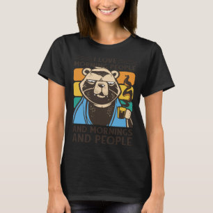 Camiseta Eu adoro o café da manhã do pessoas Bear