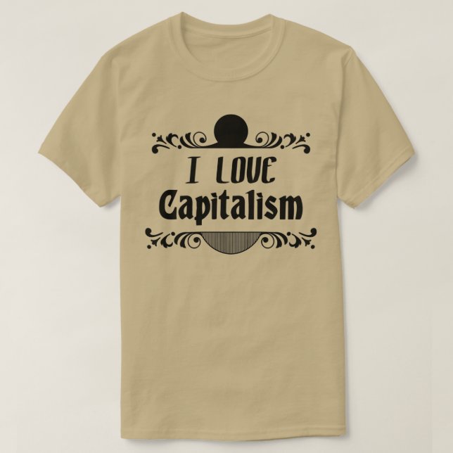 Camiseta Eu adoro o capitalismo 1 (Frente do Design)