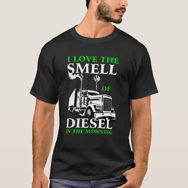 Camiseta Eu Adoro O Cheiro De Diesel No Caminhão Da Manhã D (Frente)