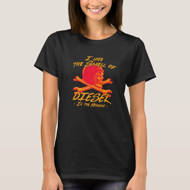Camiseta Eu Adoro O Cheiro Do Serviço Automático Mecânico D (Frente)