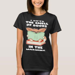 Camiseta Eu adoro o cheiro dos livros na raposa do nerd mat