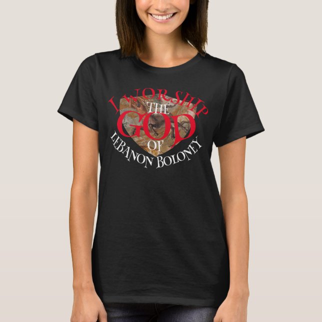CAMISETA EU ADORO O DEUS DO LÍBANO BOBAGEM (Frente)