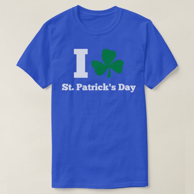 CAMISETA EU ADORO O DIA DE STPATRICK. (Frente do Design)