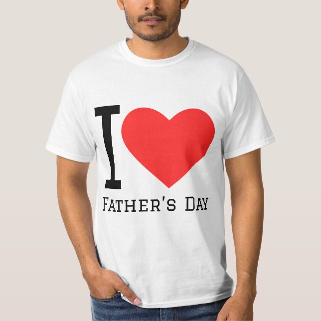 Camiseta Eu adoro o dia do pai (Frente)