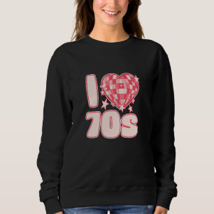 Camiseta Eu adoro o Disco Glam Rock dos anos 70 e retro vib