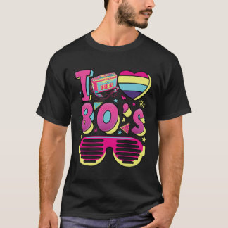 Camiseta Eu adoro o festival dos anos 80 Figurino para Home