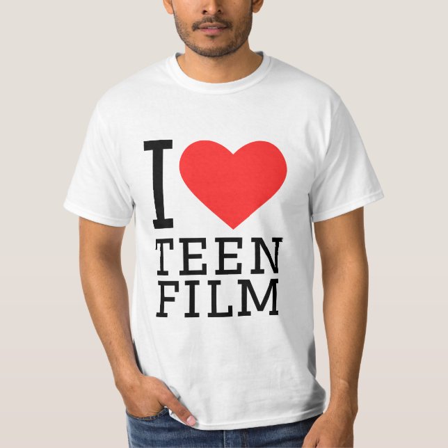 Camiseta Eu adoro o filme adolescente (Frente)