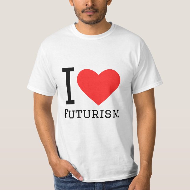 Camiseta Eu adoro o futurismo (Frente)