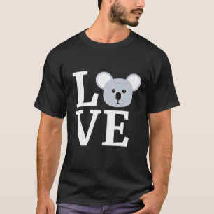 Camiseta Eu Adoro O Gráfico De Koalas Para Koala
