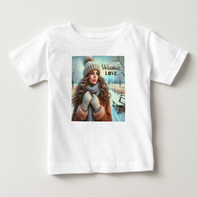Camiseta Eu adoro o inverno (Frente)