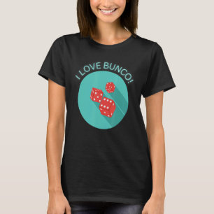 Camiseta Eu Adoro O Jogo De Dice Bunco Retro Bunco