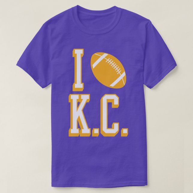 Camiseta Eu adoro o KC RedYellow (Frente do Design)