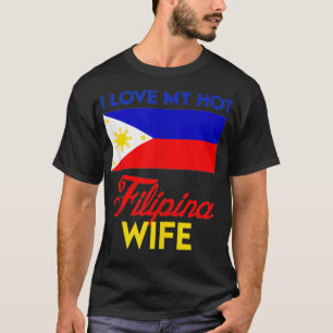 Camiseta Eu adoro o mapa do orgulho da minha filipina